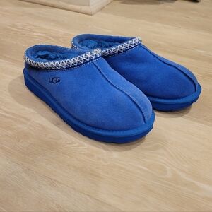 UGG Blue Suede Slippers